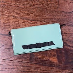 Mint Kate Spade wallet/wristlet